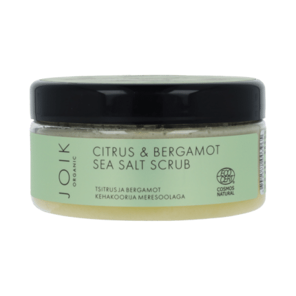 Joik Organics Citrus & bergamot sea salt scrub organic vegan