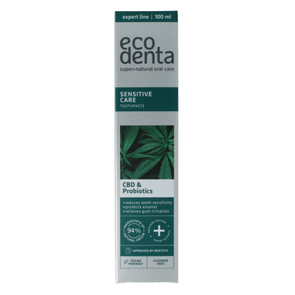 Ecodenta Tandpasta sensitive CBD probiotica expert line
