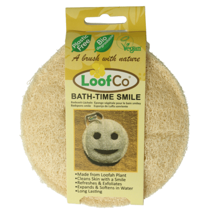 Loofco Douche en bad spons smiley bio