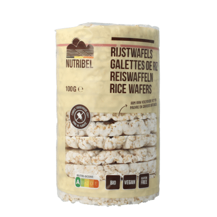 Nutribel Rijstwafels zonder zout glutenvrij bio