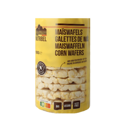 Nutribel Maiswafels zonder zout glutenvrij bio