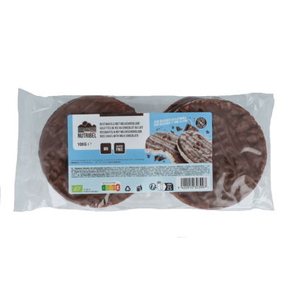Nutribel Rijstwafels melkchocolade bio
