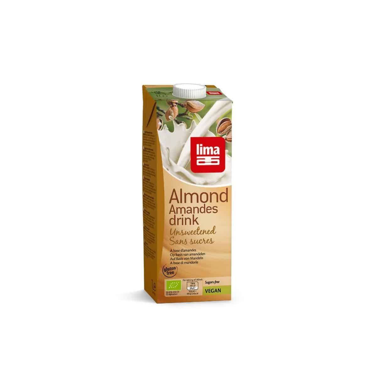 5411788048323_A1N1.jpg Lima Amandel drink suikervrij bio - Afbeelding 1
