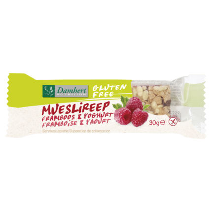 Damhert Mueslireep framboos glutenvrij