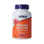 NOW Vitamine D3 en K2 - 1000 IE 45 mcg