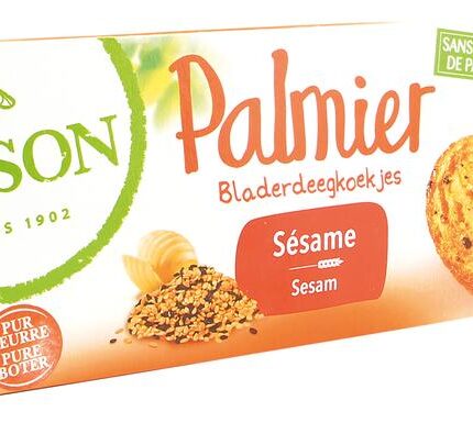 Bisson Palmier bladerdeegkoekjes sesam bio