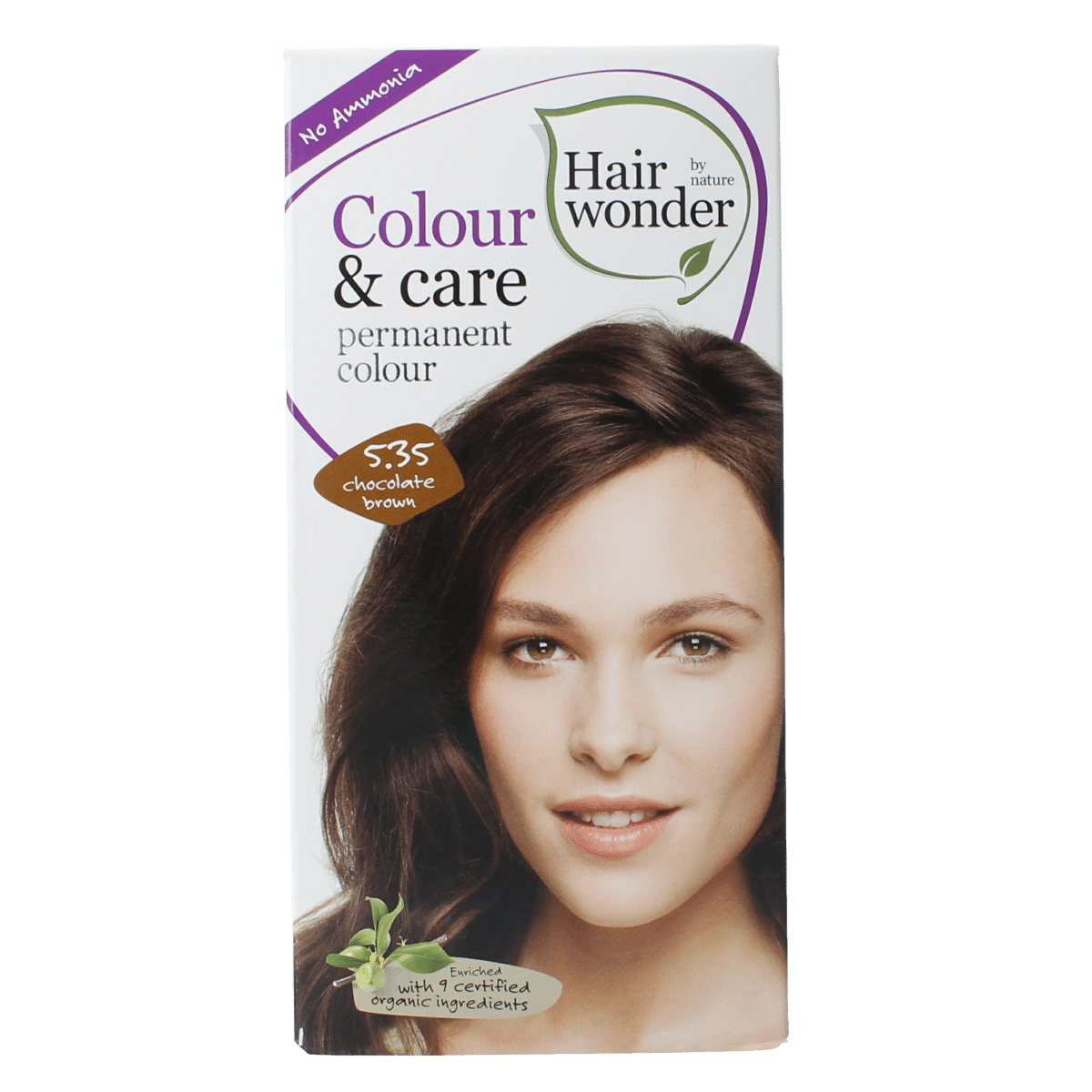 8710267120077_A1N1.png Hairwonder Colour & care chocolate brown 5.35 - Afbeelding 1