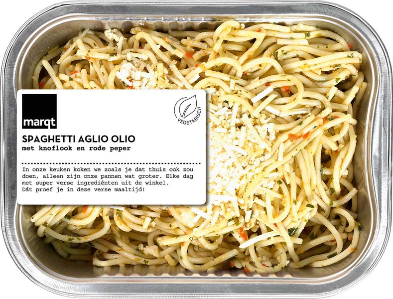 8711521329304 Marqt Spaghetti aglio olio 350 g - Afbeelding 1