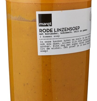 Rode linzensoep