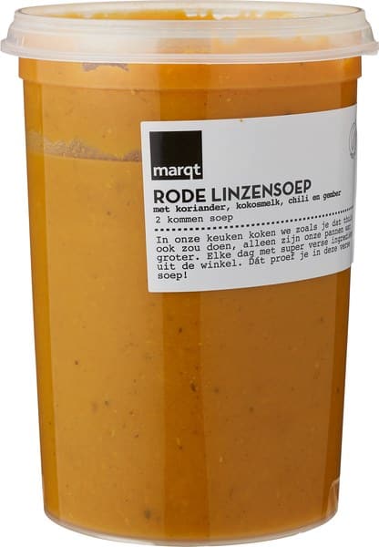 Rode linzensoep
