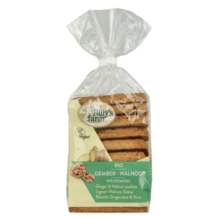 Billy's Farm Gember walnootstaafjes bio