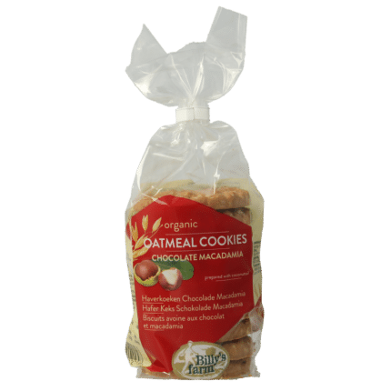 Billy's Farm Macadamia chocolade haverkoeken bio