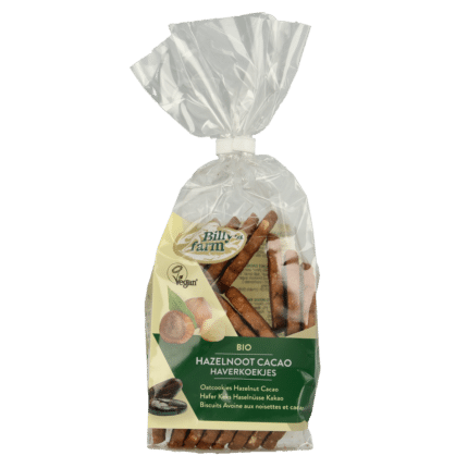 Billy's Farm Haverkoekjes hazelnoot-cacao bio