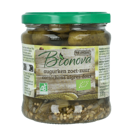 Bionova Augurken zoet zuur bio
