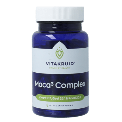 Vitakruid Maca3 complex zwart 10:1, geel 25:1 & rood 30:1