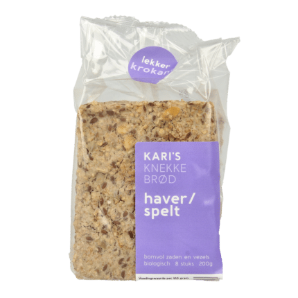 Kari's Crackers  Knekkebrod haver/spelt bio