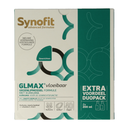 Synofit GLMax groenlipmossel vloeibaar2 x 200ml