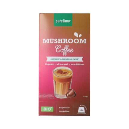 Purasana Instant Mushroom Coffee Capsules 16x1,5g bio