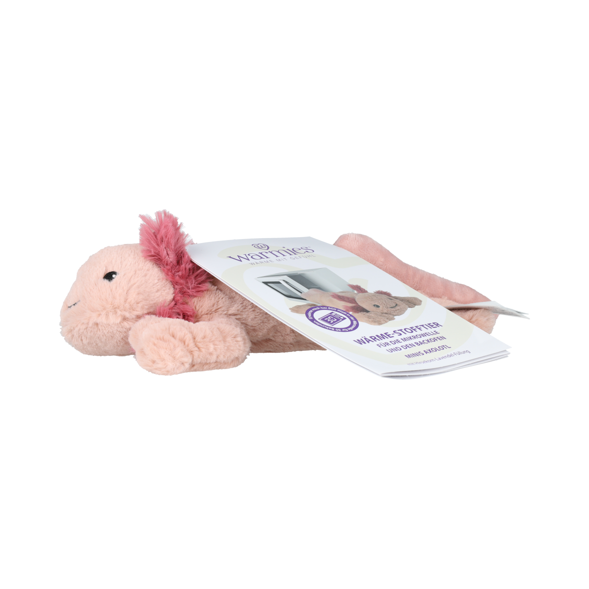 4260394919920_A1N1.png Warmies Warmteknuffel Mini axolotl - Afbeelding 1