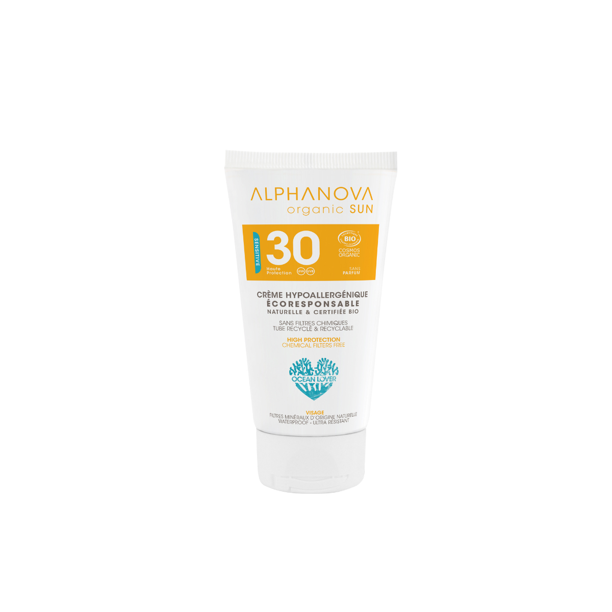 3760075071318_A1N1.png Alphanova Sun Sun bio cream SPF30 waterproof - Afbeelding 1