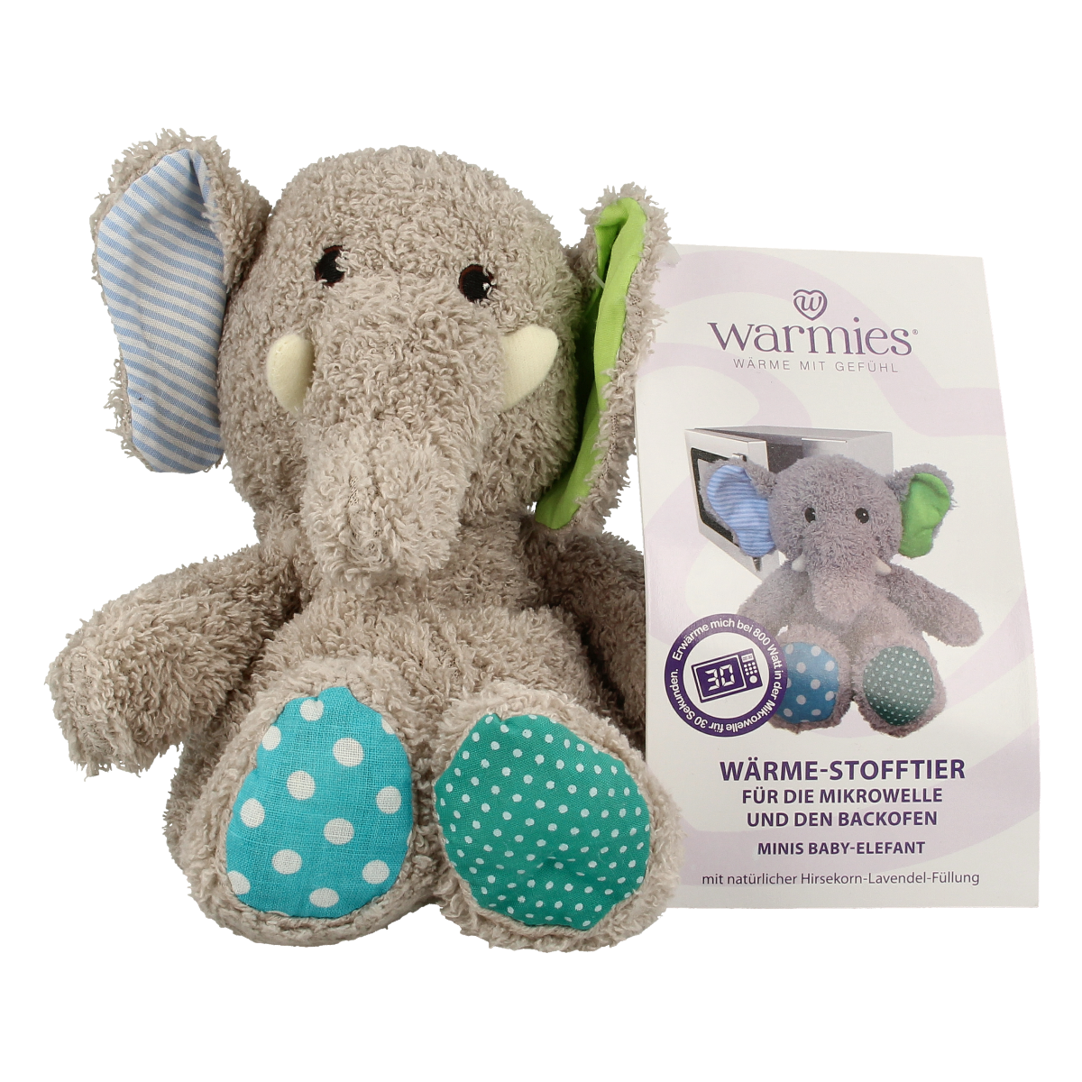 4260394916721_A1N1.png Warmies Mini olifant - Afbeelding 1