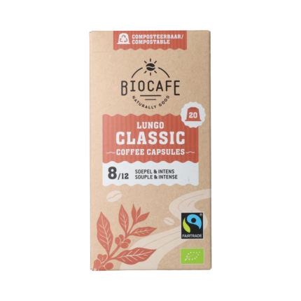 Biocafe Koffiecapsules Lungo bio