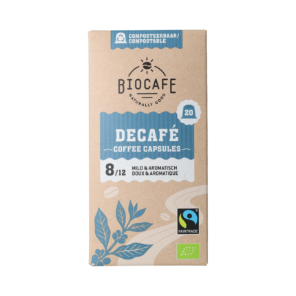 Biocafe Koffiecapsules decafe bio