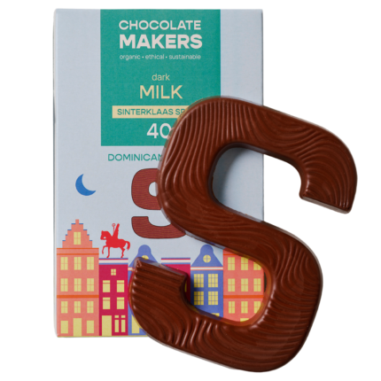 Chocolatemakers Sintletter 40% melk met sinterklaaskruiden bio